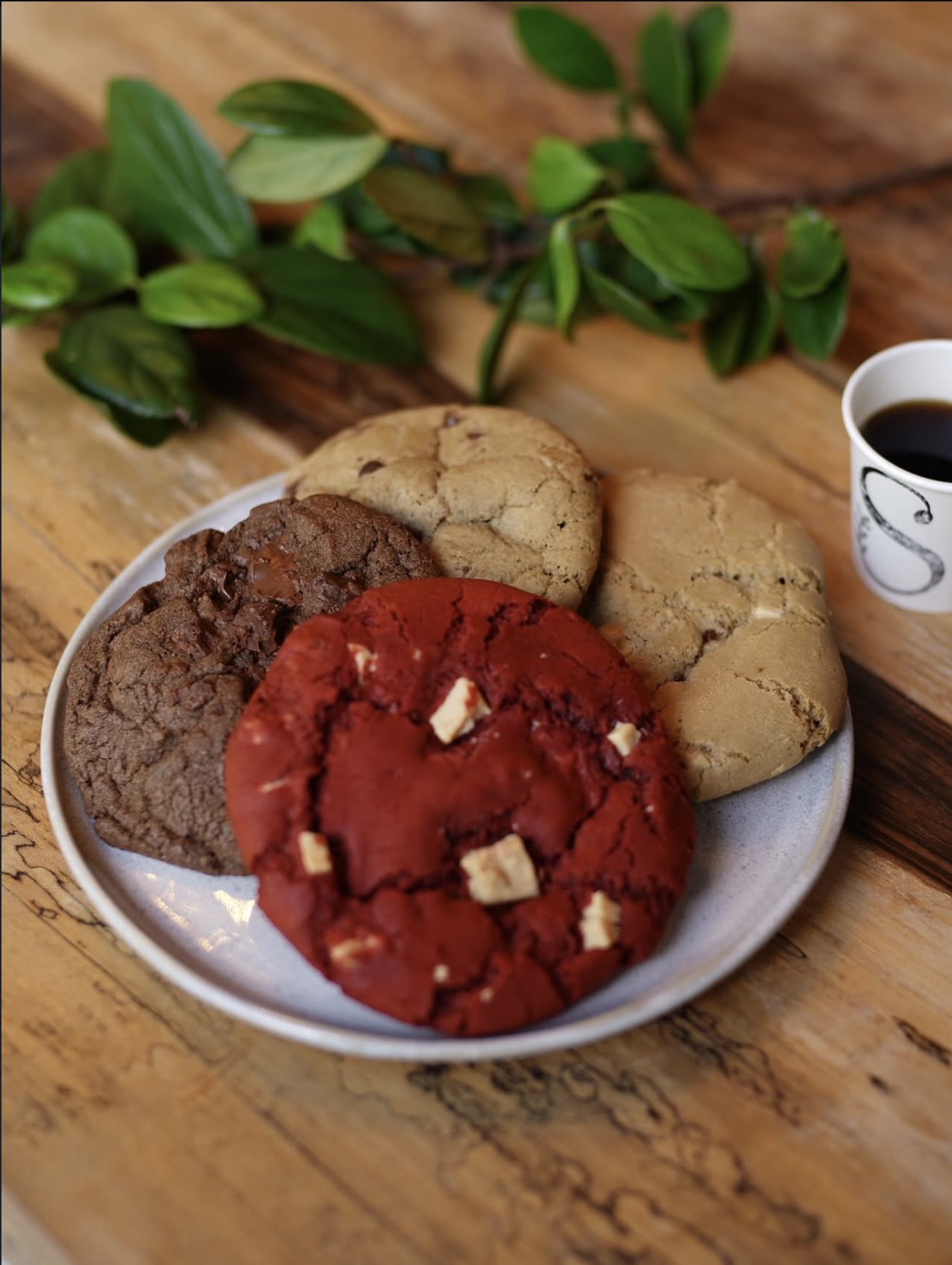 Cookies fresquinhos da casa